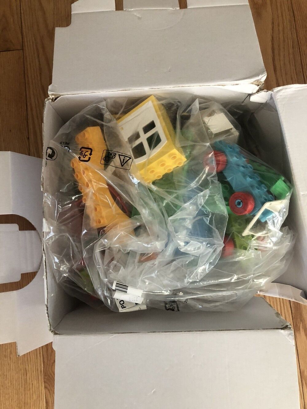 Large Lot of Duplo Blocks Random Construction Pieces 3 lb + Box Multicolor